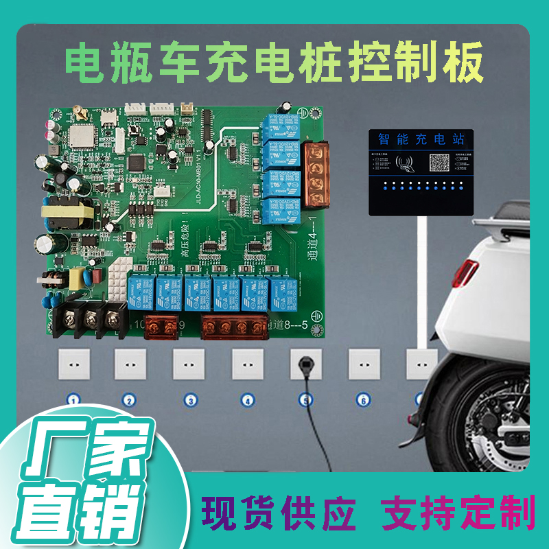 【免費開發(fā)協(xié)議】電瓶車充電樁主控板現(xiàn)貨直供工業(yè)級控制模塊高效穩(wěn)定應用停車場/小區(qū)充電樁小程序開發(fā)